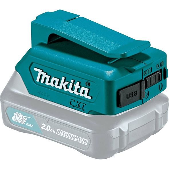 Makita ADP06 12V (CXT) Power Source Adapter for Battery with USB Port - Goldpeak Tools PH Makita Makita ADP06 12V (CXT) Power Source Adapter for Battery with USB Port - Goldpeak Tools PH Makita